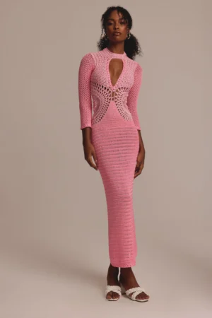 VESTIDO LONGO TURMALINA ROSA